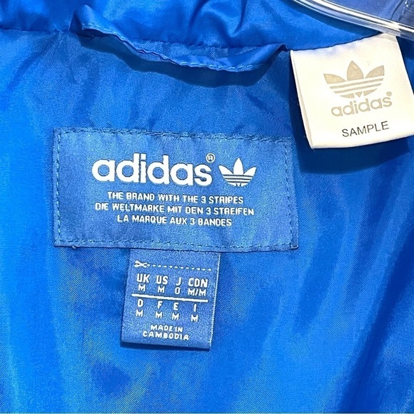 Adidas Original Classic Men Blue Puffer Ski Winter Jacket Size M - Picture 7 of 16